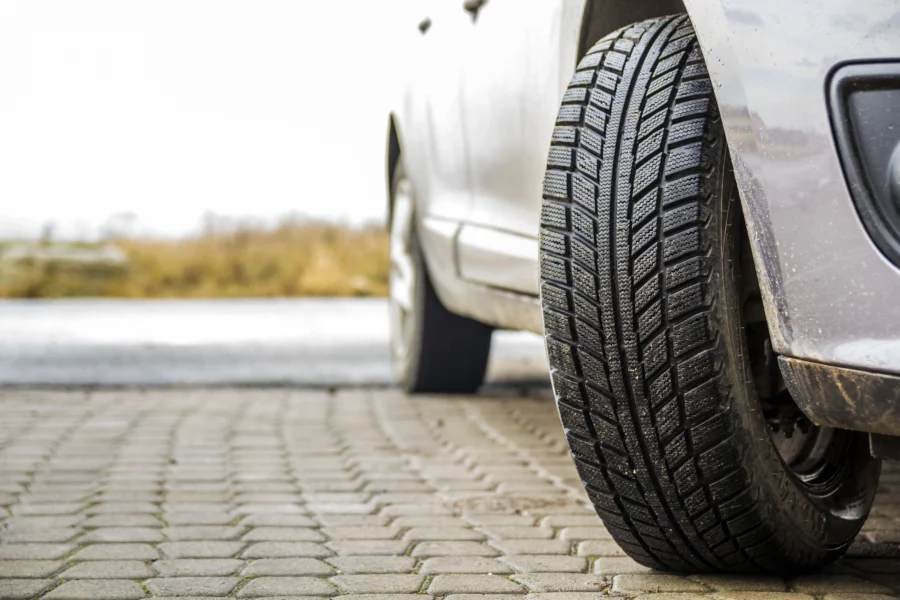 Detailansicht parkendes Auto