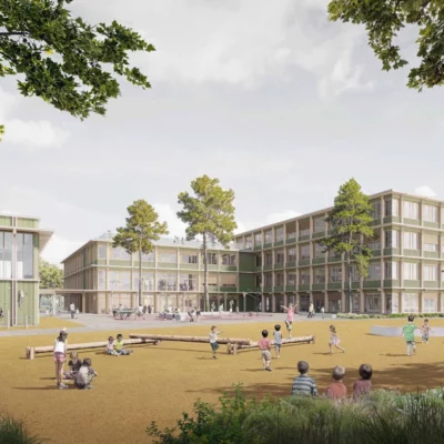 Visualisierung des Schulgebäudes "In den Reethen"